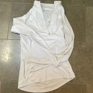Athleta long sleeve quarter zip, white, XS!!